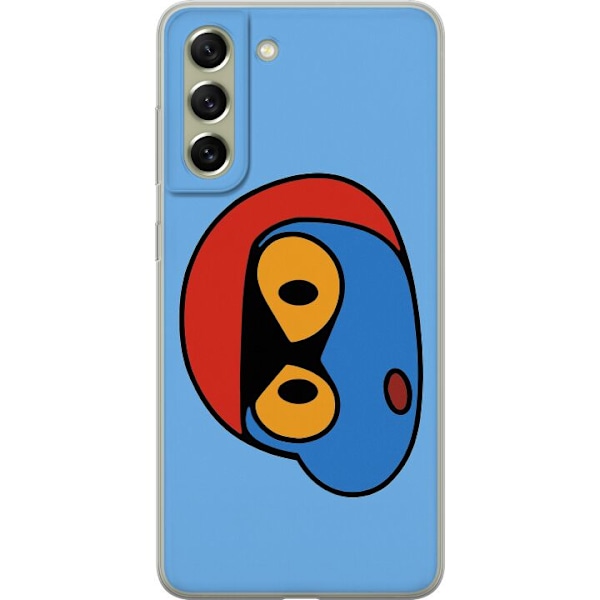 Samsung Galaxy S21 FE 5G Läpinäkyvä kuori Bold Bot Head