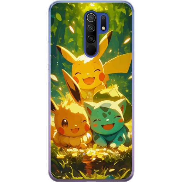Xiaomi Redmi 9 Genomskinligt Skal Pixelmonster spelstil – färgstark design för retroälskande gamers