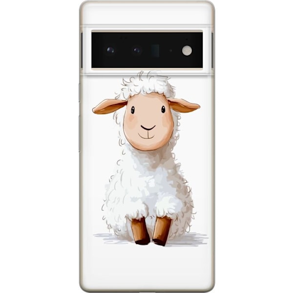 Google Pixel 6 Pro Läpinäkyvä kuori Suloinen Lammas - lasten ja vauvan tuotteita sarjakuvatyyliin