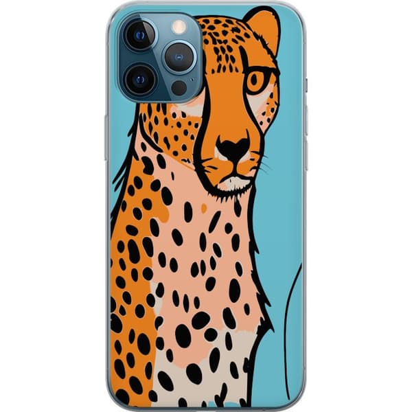 Kompatibelt Mobilskal till Apple iPhone 12 Pro Max Surprised Leopard