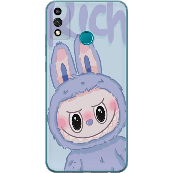 Honor 9X Lite Gjennomsiktig deksel Blå Kanin Labubu