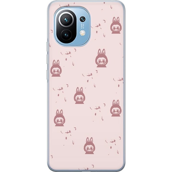 Xiaomi Mi 11 Genomskinligt Skal Labubu Neon Pop – Neonfärga
