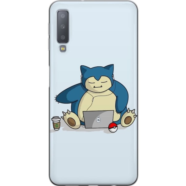 Samsung Galaxy A7 (2018) Gennemsigtig cover Pokemon Rolig