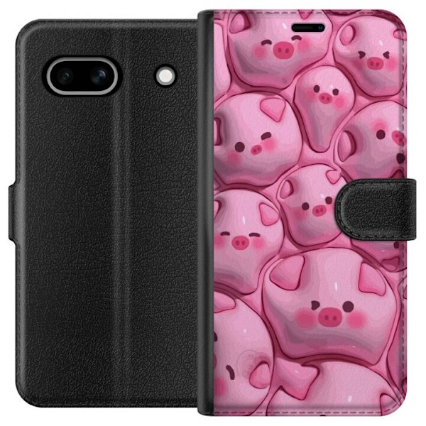 Kompatibel Tegnebogsetui til Google Pixel 7a Boblende Grise
