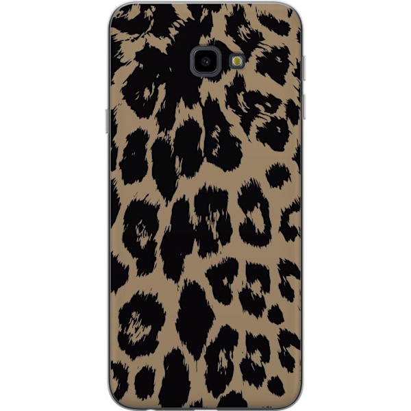 Samsung Galaxy J4+ Gennemsigtig cover Leopard