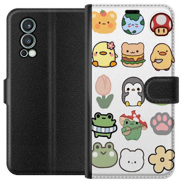 OnePlus Nord 2 5G Tegnebogsetui Kawaii Friends