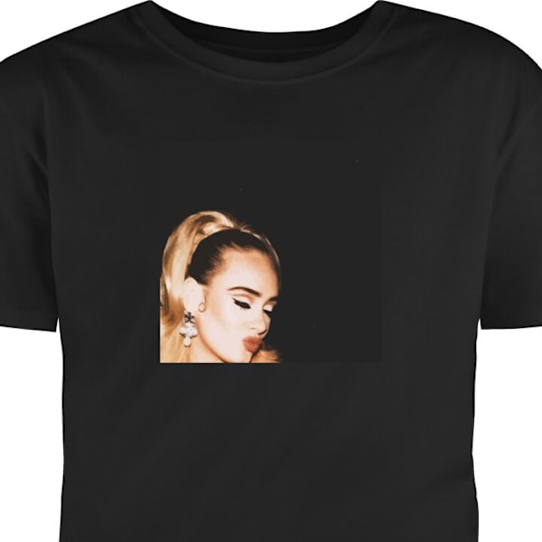 T-shirt för Vuxen | Klassisk Vuxen-T-shirt Adele svart XL