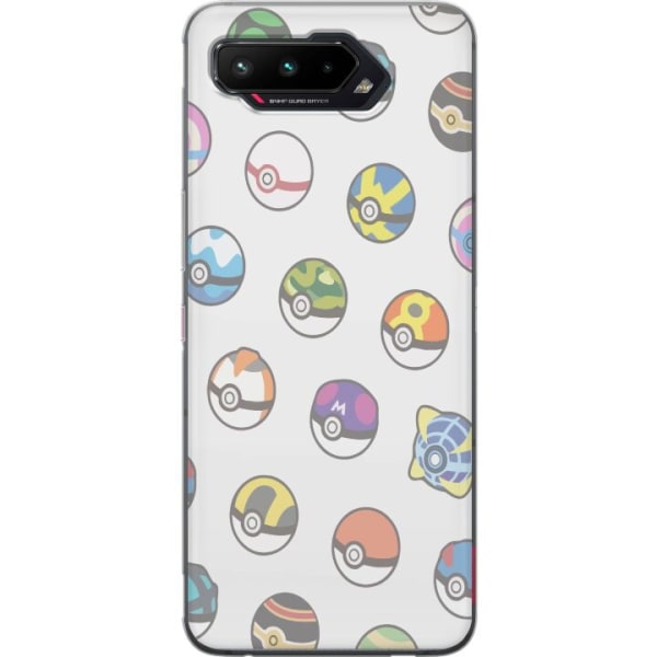Asus ROG Phone 5 Gjennomsiktig deksel Pokemon