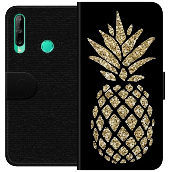 Huawei P40 lite E Lompakkokotelo Ananas