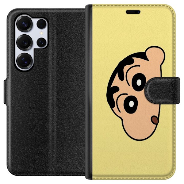 Samsung Galaxy S25 Ultra Lommeboketui Peeking Shinchan