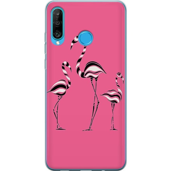 Huawei P30 lite Gennemsigtig cover Flamingo cdd6 | Genomskinligt Skal |  Fyndiq