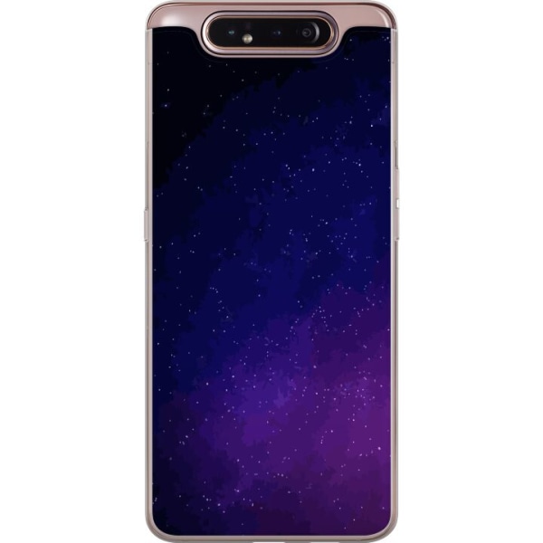 Samsung Galaxy A80 Läpinäkyvä kuori Galaksi