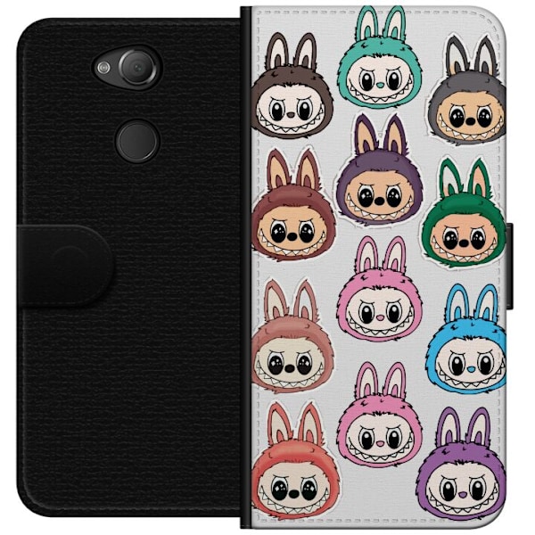 Sony Xperia XA2 Tegnebogsetui Labubu Macaron Monster - Nuttet