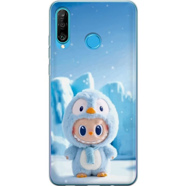 Huawei P30 lite Gjennomsiktig deksel svart ridder fortnite