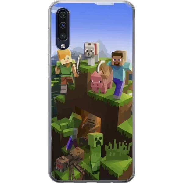 Kompatibelt Mobilskal till Samsung Galaxy A50 Minecraft