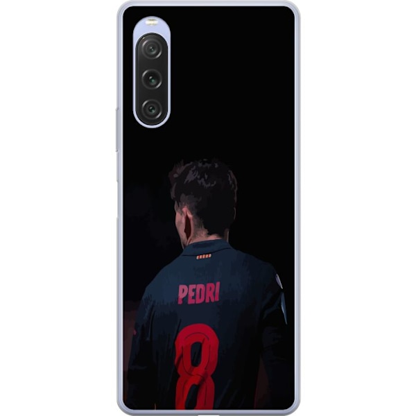 Sony Xperia 10 V Läpinäkyvä kuori Pedri FC Barcelona Jalkap