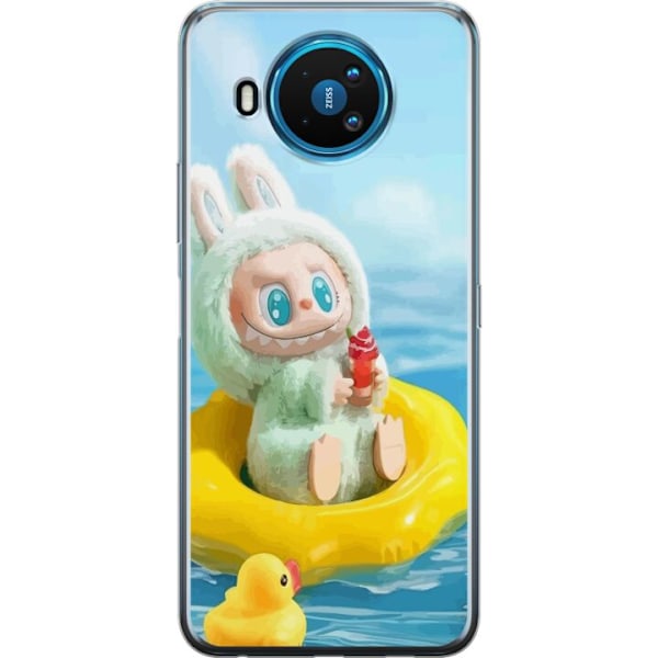 Nokia 8.3 5G Läpinäkyvä kuori Labubu Stripe Attack - Raidat