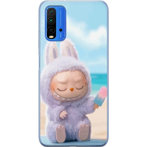 Xiaomi Redmi Note 9 4G Läpinäkyvä kuori Labubu Vaaleanpunainen Tunnelma