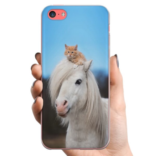 Apple iPhone 5c TPU Mobildeksel Hest & Katt
