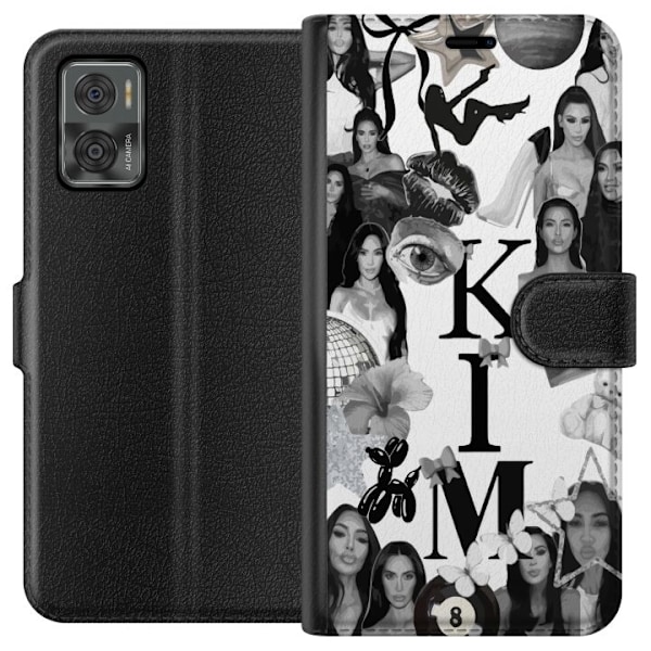 Motorola Moto E22i Tegnebogsetui Kim Kardashian – Aesthetic Look 2025