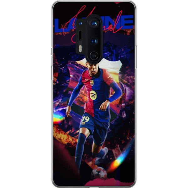 OnePlus 8 Pro Läpinäkyvä kuori Yamal Rising Talent FC Barcelona Pelaaja Nuori Jalkapalloilija Suosittu Motiivi Urheilu Espanja Lahjakkuus