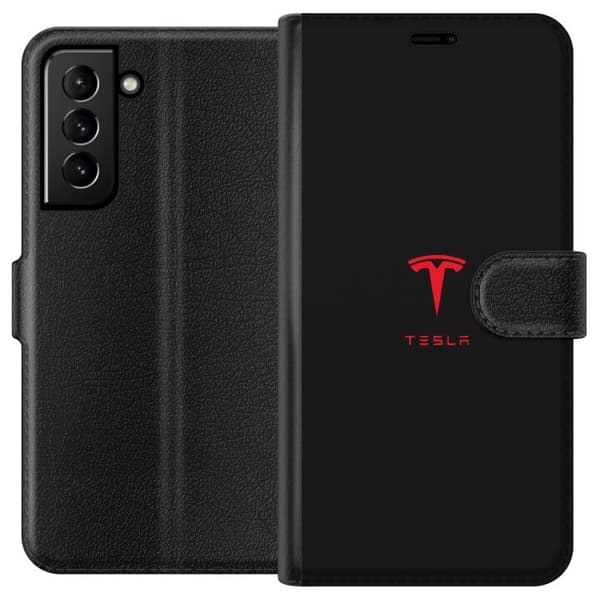 Kompatibel Tegnebogsetui til Samsung Galaxy S21+ 5G Tesla
