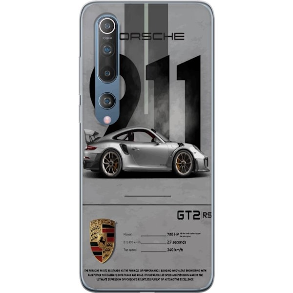 Xiaomi Mi 10 5G Läpinäkyvä kuori Porsche 911