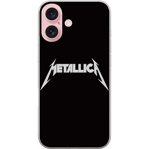 Apple iPhone 16 Läpinäkyvä kuori Metallica