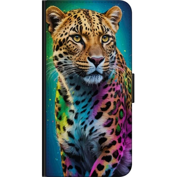 Yhteensopiva Lompakkokotelo Samsung Galaxy A20s Leopard