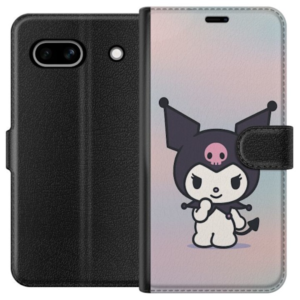 Google Pixel 7a Tegnebogsetui Kawaii Sanrio Kuromi