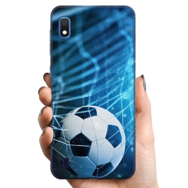 Samsung Galaxy A10 TPU Mobilcover Fodbold