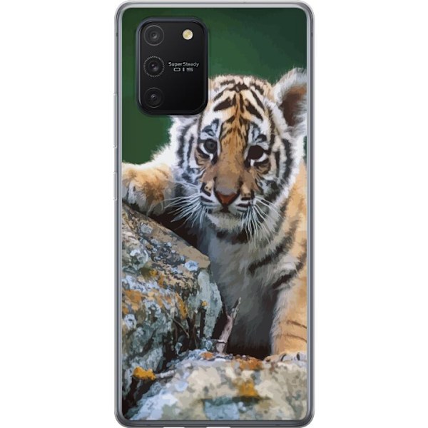 Samsung Galaxy S10 Lite Genomskinligt Skal Tiger