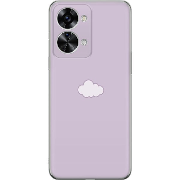 OnePlus Nord 2T Läpinäkyvä kuori Lila Pilvi - minimalistine