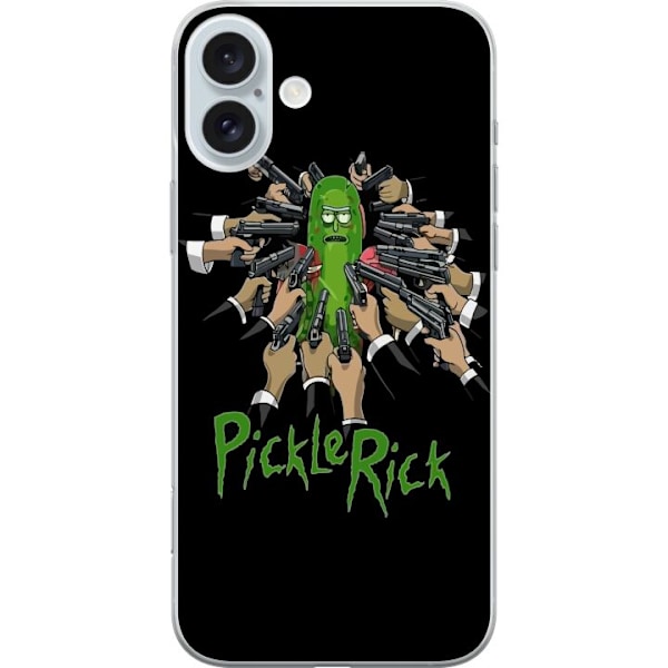 Apple iPhone 16 Plus Genomskinligt Skal Pickle Rick