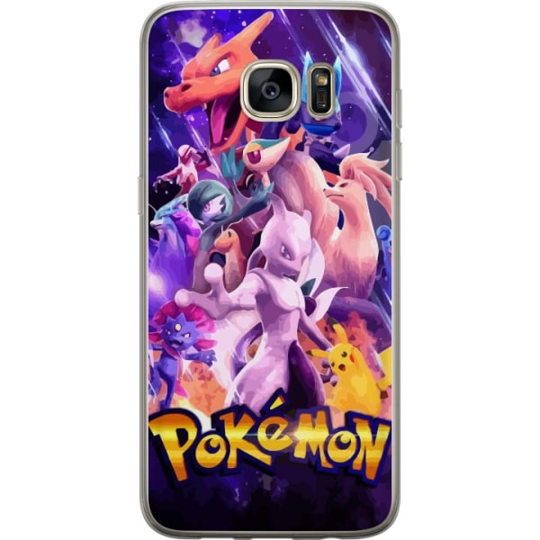 Samsung Galaxy S7 edge Läpinäkyvä kuori Pokémon