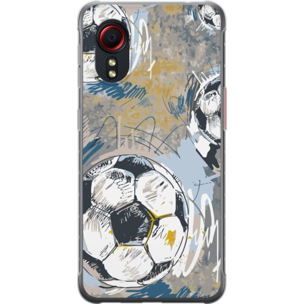 Samsung Galaxy Xcover 5 Gjennomsiktig deksel Fotball