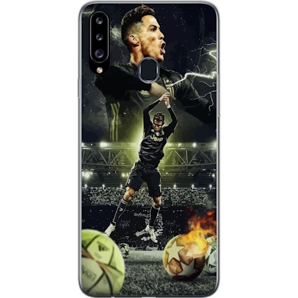 Samsung Galaxy A20s Genomskinligt Skal Ronaldo