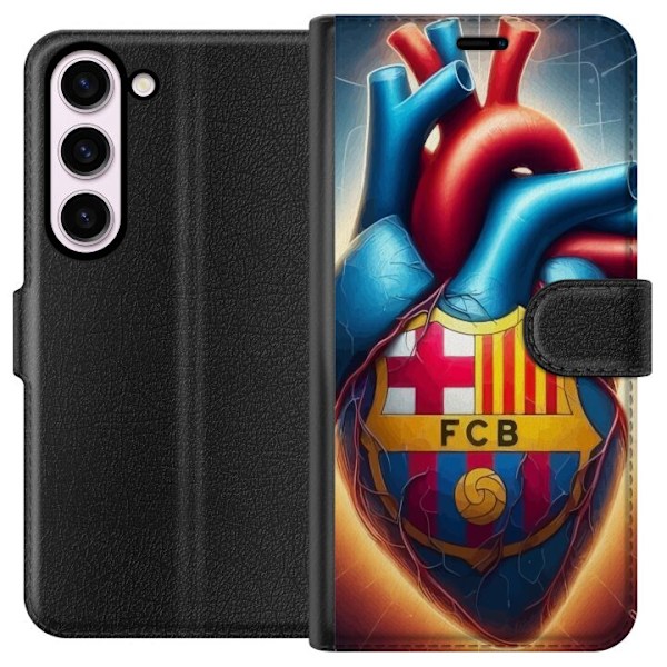 Samsung Galaxy S23 Tegnebogsetui FCB Hjerte