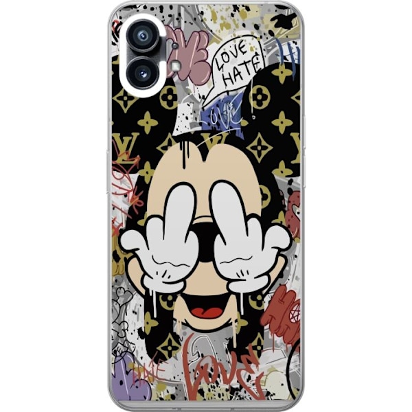 Nothing Phone (1) Gennemsigtig cover Mickey Mouse