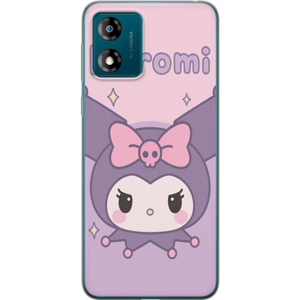 Motorola Moto E13 Gennemsigtig cover Kuromi Kawaii