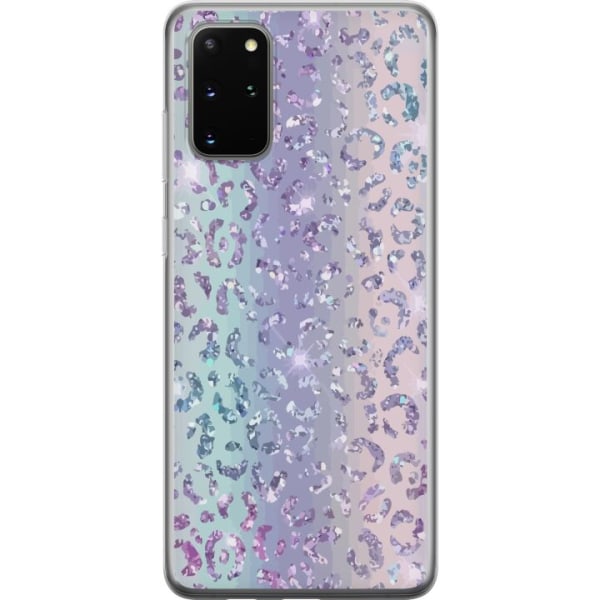 Samsung Galaxy S20+ Gennemsigtig cover Glitter Leopard