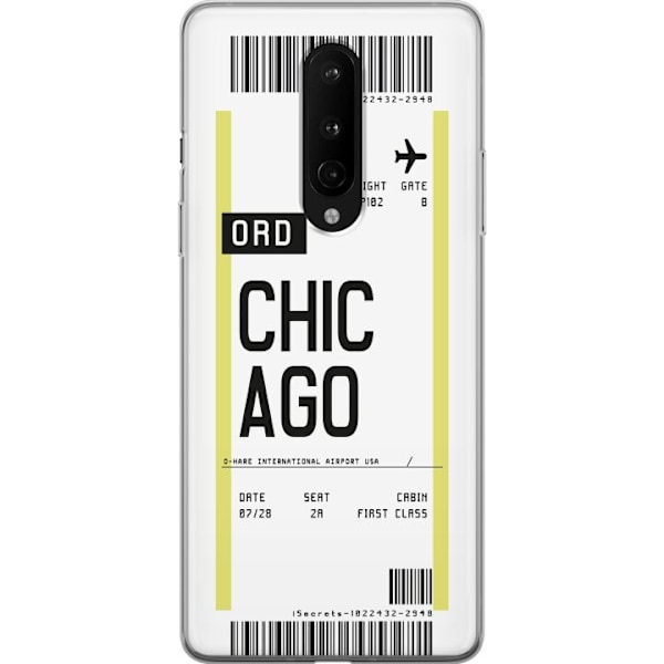 OnePlus 8 Läpinäkyvä kuori Chicago