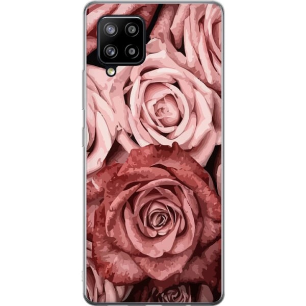 Samsung Galaxy A42 5G Läpinäkyvä kuori Ruusut
