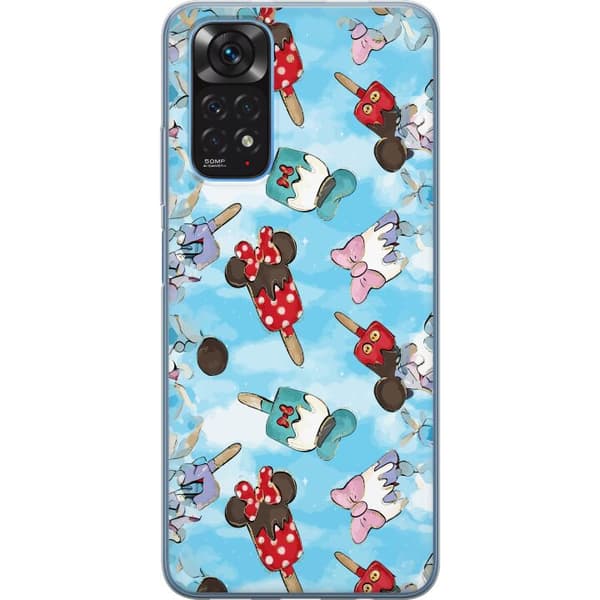 Kompatibelt Mobilskal till Xiaomi Redmi Note 11 Tecknade glassfigurer blå