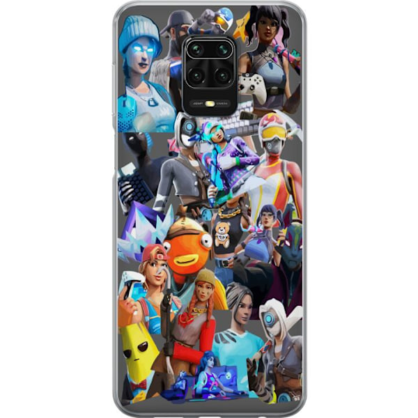 Xiaomi Redmi Note 9S Gennemsigtig cover Fortnite