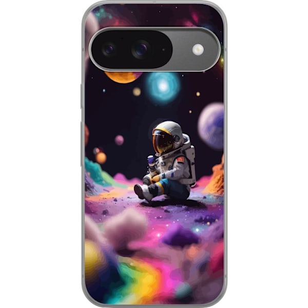 Google Pixel 9 Läpinäkyvä kuori Astronautti