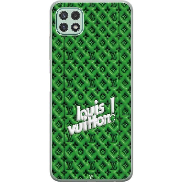 Kompatibelt Mobildeksel til Samsung Galaxy A22 5G Inspirert grønt monogram med logo grønn