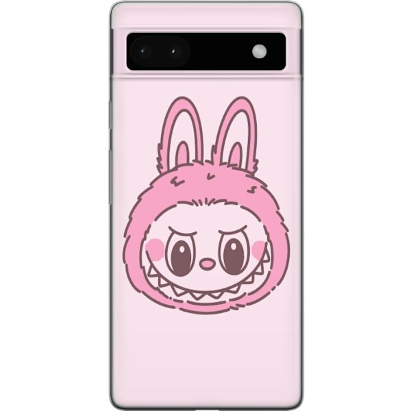 Google Pixel 6a Läpinäkyvä kuori Labubu Eläinradan Bunny-versio