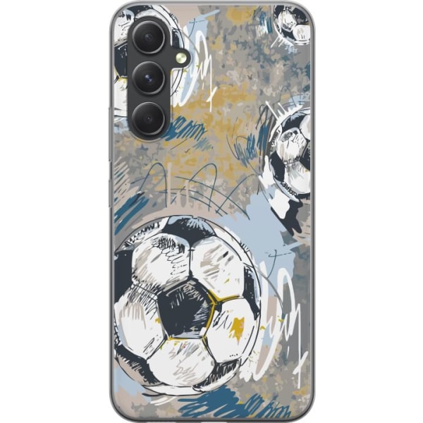 Samsung Galaxy S24+ Gjennomsiktig deksel Fotball