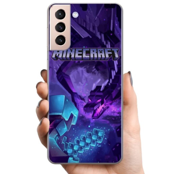 Samsung Galaxy S21 TPU Mobilcover Minecraft